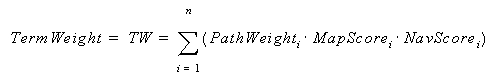 Term Weight formula image