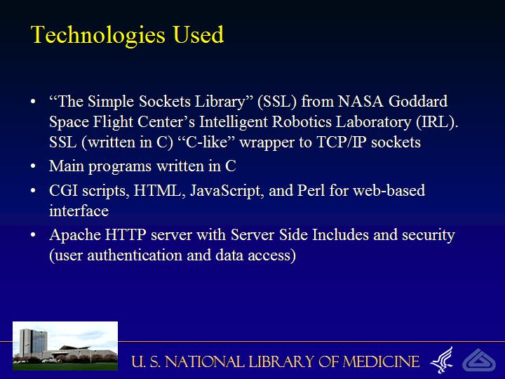 Slide 5: Technologies Used